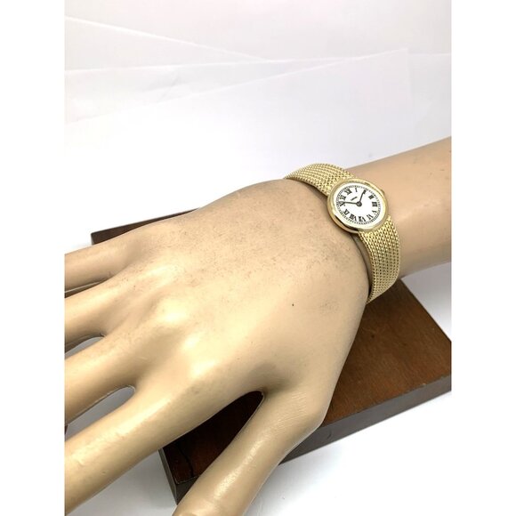 Concord Women\'s Watch 14k Yellow Gold Roman Dial Vintage Swiss Hand Wind 21mm main image 10